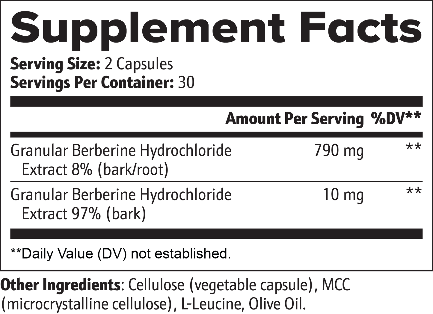 Berberine Dual Extract Complex