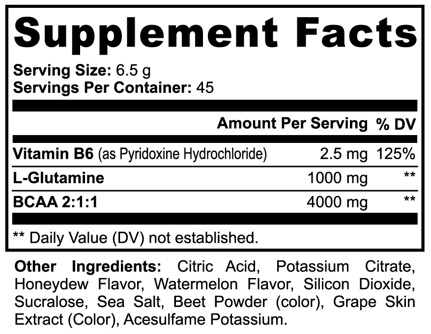 BCAA Shock Powder - Honeydew/Watermelon